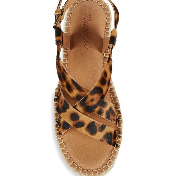 NEW Madewell Animal Print Malia Calf Hair Espadrilles - Picture 2 of 10